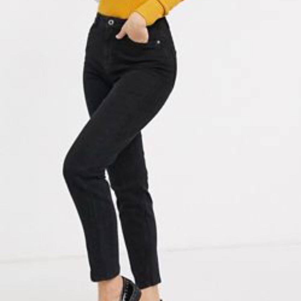 Pieces High Waisted Mom Jean ASOS